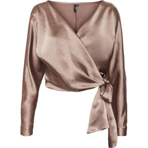 Vero Moda VMKAE D1 LS WRAP BLOUSE Dames Top - Maat M