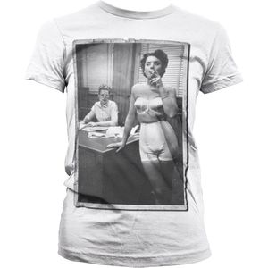 Hybris Damen Smoking Lingerie Model Girly T-Shirt SH-5-15439-H27-5 White-S