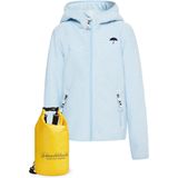 Schmuddelwedda Fleece jas  lichtblauw / bruin / zwart / wit