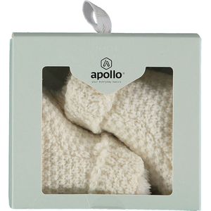 Apollo - Baby - Slofjes - Knit - Off White - Giftbox - Maat 50/56