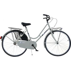 Aurelia Donna Damesfiets - Tranportfiets Voor Dames - 26 Inch 43 cm - V-Brakes - Grijs