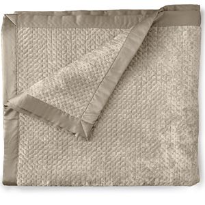 LINNICK Velvet Sprei - Bronze - 220x260cm - Bedsprei 2 persoons - Spreien - Bedsprei 220x260