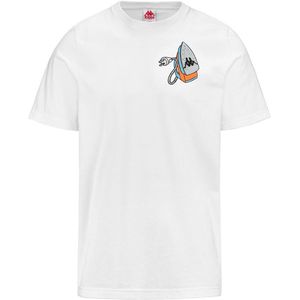Kappa - Authentic Graphik Lloyd - T-shirt - Wit - Korte Mouwen