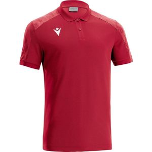 Macron Excellence Rock Polo Heren - Rood / Donkerrood | Maat: L