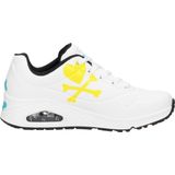 Skechers Dames Uno-Crossing Hearts Sneaker, Wit, 35 EU