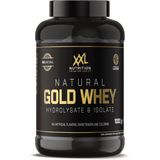 XXL Nutrition - Natural Gold Whey - Whey Hydrolisaat & Isolaat Proteïne - Eiwitpoeder Shake - 100% Natuurlijk - Vanille - 1000 gram