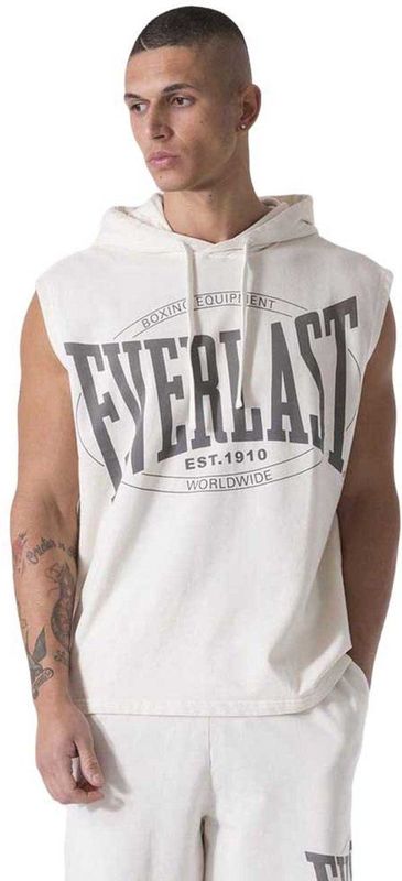 Everlast Washed Mouwloos T-shirt Wit S Man