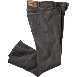 ATLAS FOR MEN - Grijze regular stretchspijkerbroek - Heren - Verkrijgbaar in grote maten - W36