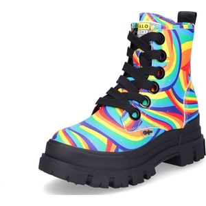 Buffalo dames veterboot Aspha Lace-up Hi multi