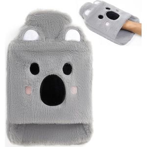 Handwarmwaterkruik - Pijnverlichting - Dierdesign - Grijs