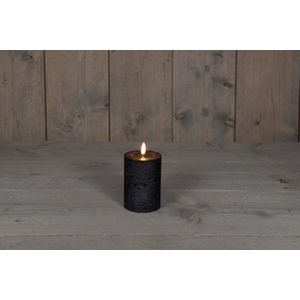 The magic Flame Candle - Kaars - Led - Zwart - Wax - 7,5x10cm
