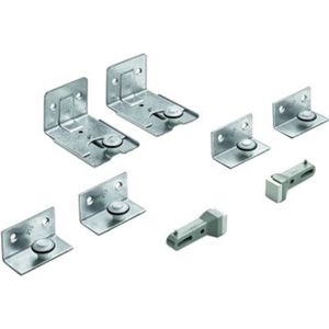 Hettich schuifdeurbeslag stb11 voor 3-deurs kast /onderzijde (zonder profiel) 45081 gv ( a 1 st )