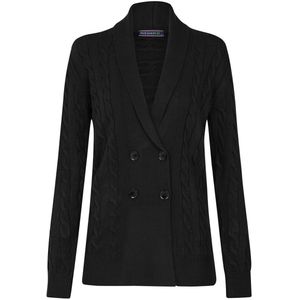 Felix Hardy Gebreide Cardigan - Vest Dames Zwart - M