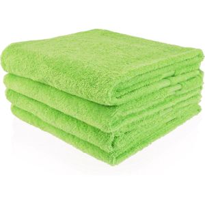 Douchelaken Lime groen 70x140cm (LET OP: bestellen per stuk)