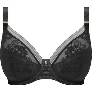 Fantasie FUSION LACE UW PADDED PLUNGE BRA Dames Beha - Black - Maat 70I