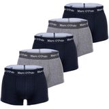 Marc O'Polo - Trunk Essentials - Boxershorts - Dark navy/Nordic grey melange - Set van 5