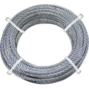 Gevlochten metalen kabel voor rolluiken - Verkrijgbaar in diverse diktes en lengtes