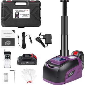Elektrische hydraulische krik 5 ton met afstandsbediening - 12V auto lift