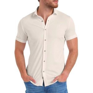 Overhemd - Off White - 60% Katoen - 37% Polyester - 3% Elastaan