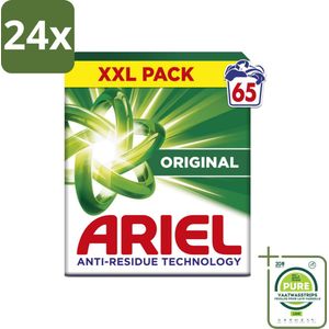 Ariel – Original – Snel Oplosbaar Waspoeder – 3,58 kg - Voordeelverpakking - 24 stuks - Waspoeder - Snel oplosbaar