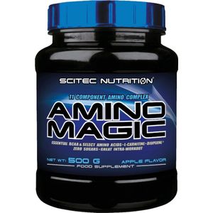 Scitec Nutrition® - Amino Magic (500 gram - Apple) - Appel - 25 doseringen - aminozuren - aminozuur - bcaa - l-isoleucine - l-leucine - l-valine - poeder