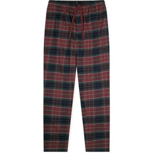 Schiesser - MIX & Relax - Lange Pyjamabroek - Donkergroengruis - 100% Katoen Flanel