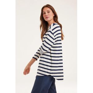 DIDI Dames Loose tee 3/4 Stripey Blue maat 38