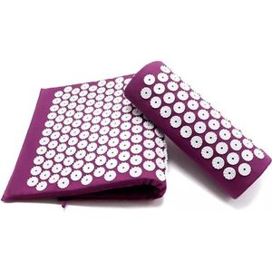 Acupressuur massage mat met kussen- verlicht de pijn- spijkermat