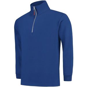 Tricorp Sweater ritskraag - Casual - 301010 - koningsblauw - maat 3XL