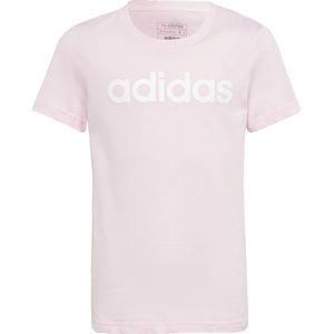 adidas Sportswear Essentials Linear Logo Katoenen Slim-Fit T-shirt - Kinderen - Roze- 164