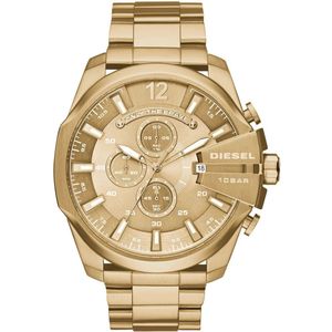 Diesel Mega Chief DZ4360 Herenhorloge 51 mm - Goudkleurig