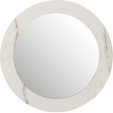 J-Line spiegel Marmer - glas - wit - small