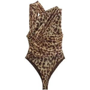 Dames Bodysuit Tijgerprint - Tijger - Luipaard - Mode - Body - Trendy