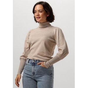 Notre-V Basic Knit Blouse Truien & vesten Dames - Sweater - Hoodie - Vest- Beige - Maat XXL