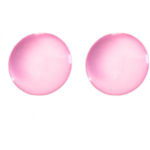 Clip oorbellen- Baby Roze- 2.5 cm- Geen gaatjes- Charme Bijoux