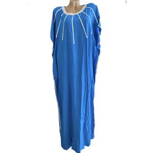 Kaftan - Maxi Jurk One size 38-44 blauw