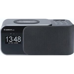 DAB+ en UKW Radioalarmklok met Groot Scherm en Oplaadpunt
