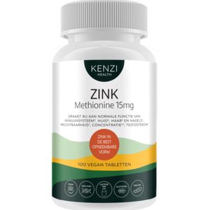 Zink Methionine 15mg 100 tabletten