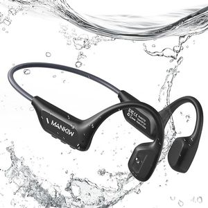 MANKIW Botgeleidende Bluetooth 6.0 Headset – Waterdicht IP68 – 8 uur batterijduur – Voor sport en buitenactiviteiten