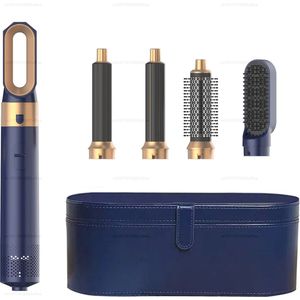 SayKar Föhn Multi Haarstyler - Paars/Goud - Paars/Blauwe doos - 5 In 1 - Krultang - Stijltang - Haarborstel - Haardroger - Föhn - Haar Multi-Styler