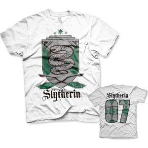 Harry Potter Heren Tshirt -2XL- Slytherin 07 Wit