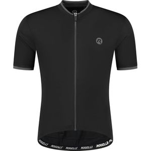 Rogelli Essential Fietsshirt - Korte Mouwen - Heren - Zwart - Maat XXL