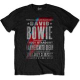 David Bowie - Hammersmith Odeon Heren T-shirt - M - Zwart