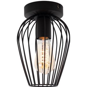 EGLO Newtown Plafondlamp - E27 - Ø 16 cm - Zwart