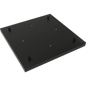 Calex plafondkap 4 snoeren 40 cm - zwart vierkant