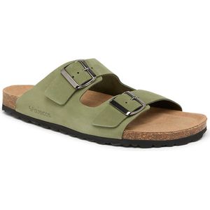 Suecos EK slippers soft heren maat 42 – olijfgroen - vermoeide voeten – zacht voetbed - antibacteriële binnenzool – comfortabel - ademend