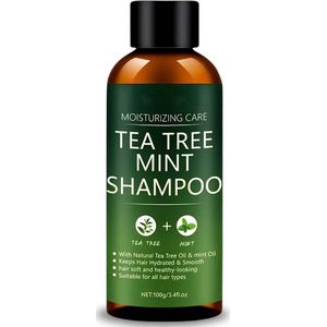 PureOil® - Tea Tree Olie - Shampoo 100ML - 100% puur - Anti Roos - Haargroei - Etherische Olie