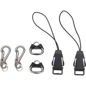Quick Release Camera Riem Clips Connector Multifunctionele Sleutelhanger Kit - 6 Stuks .