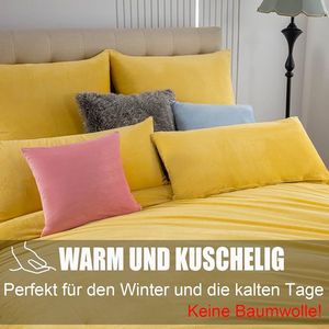 Flanellen Donsdekbedovertrek - Warm en Ondersteunend - Set van 2 - 100% Microvezel - 135x200 cm