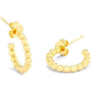 Oorhangers - Goud - Roestvrij Staal - Druksluiting - Kleine Gouden Stippen